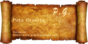 Putz Gizella névjegykártya